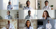 © fizkes - Group of different race and age doctors in uniform look at camera, head shot. Collage of young and mature multinational physicians professional posing in clinic office. Medicine, insurance, telehealth