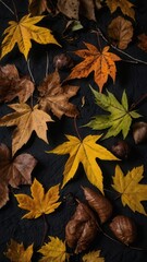 autumn, leaf, maple, fall, leaves, nature, tree, vector, pattern, orange, season, illustration, yellow, design, foliage, plant, seamless, texture, color, oak, brown, wallpaper, october, red, decoratio