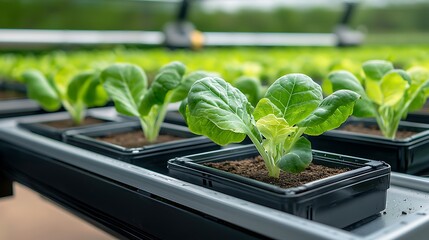 In this high tech eco farm, advanced AI systems and robots work seamlessly together to monitor crop growth, optimize conditions, and efficiently harvest produce