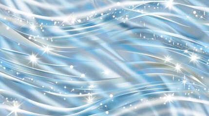 Canvas Print - abstract blue wavy background