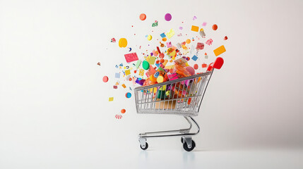 Wall Mural - graphic resource for shopping and eCommerce	