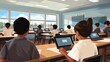 © spacenomads - Students Engage in Digital Learning During Classroom Session