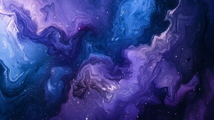 Abstract background of blue and purple cosmic blend. 