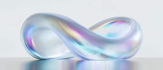 Wall Mural - abstract colorful shape, 3d render
