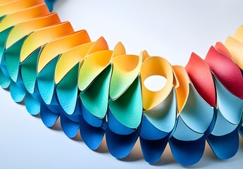 Abstract Colorful Paper Art