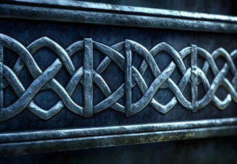 Celtic Knotwork Metal Texture