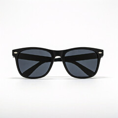 black sunglasses on white background