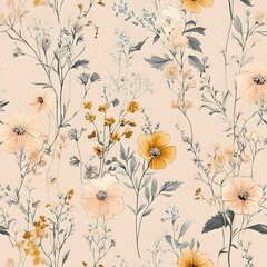 Watercolor Floral Seamless Pattern