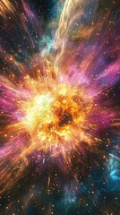 Stunning Celestial Explosion in Vibrant Colors