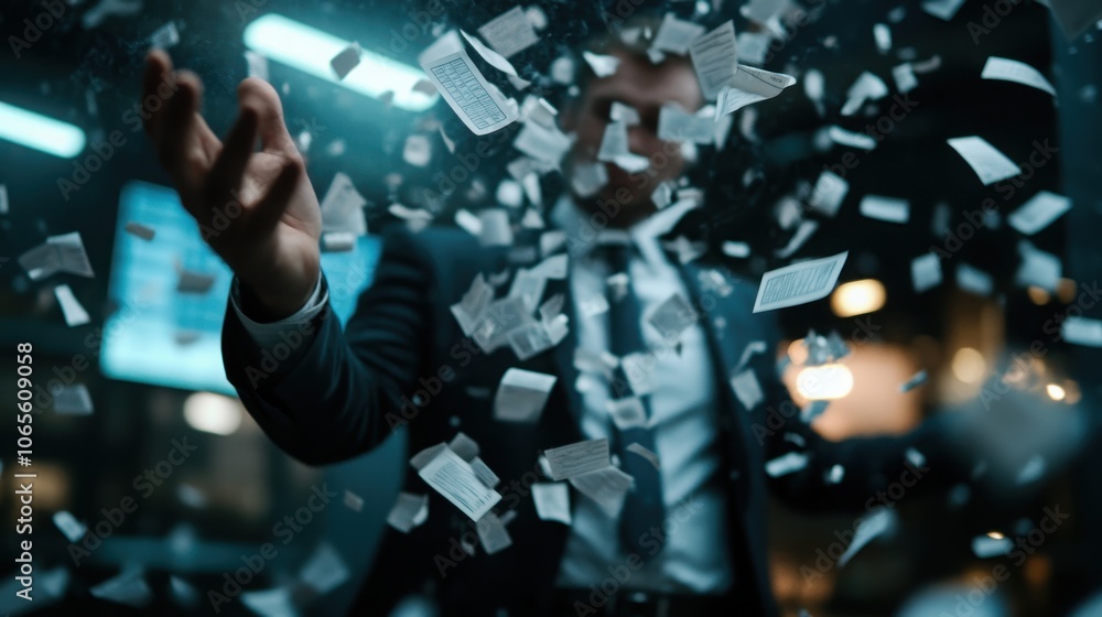 Dynamic business explosion symbolizing disruptive transformation ...