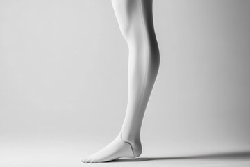 Leinwandbilder - A sleek prosthetic leg showcased against a minimalist background, emphasizing cutting-edge design and functionality in modern assistive tech. Generative AI
