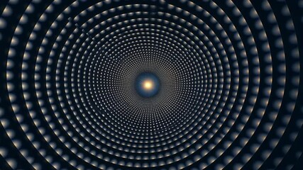 Aufkleber - Spiral into Light: Abstract artwork featuring concentric circles of luminous spheres, creating a mesmerizing tunnel of light and depth. Evokes feelings of wonder, exploration, and the infinite.
