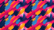 © NeuralNiche - Brushed painted abstract background featuring a seamless pattern of vibrant brush strokes ideal for textile design and creative projects