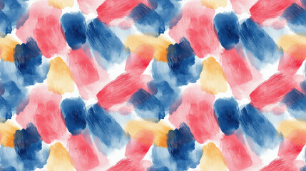 Seamless watercolor pattern featuring abstract brush strokes ideal for wallpaper design artistic projects