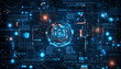 © danuphat - Digital background perfect for tech processes, neural networks, artificial intelligence, data transfer and encryption