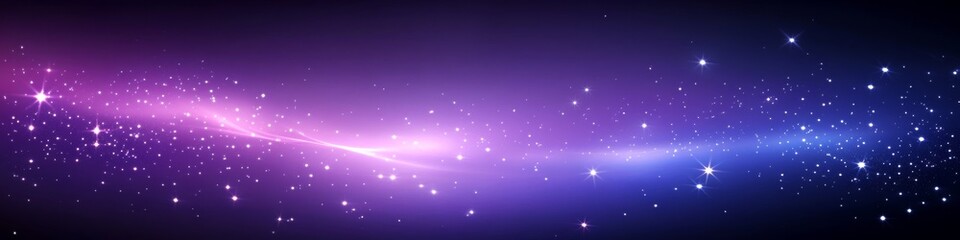 Wall Mural - A vibrant cosmic background beautifully showcasing swirling colors and twinkling stars in the night sky