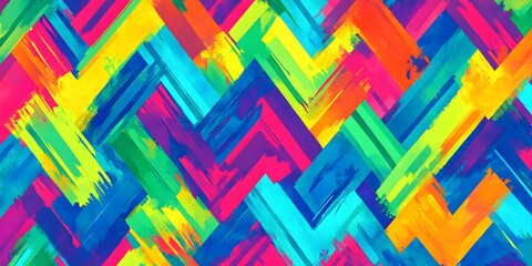 Abstract Colorful Geometric Pattern