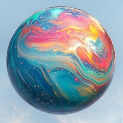 Wall Mural - magic planet colored texture 