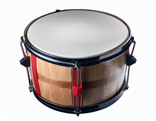 snare drum isolated on white