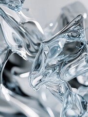 Canvas Print - Glass Horse Sculpture Close Up