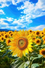 Sticker - Sunflower Field