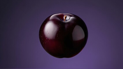 fresh plum with transparent background