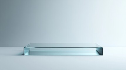 Wall Mural - glass empty minimalistic podium