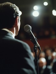 Wall Mural - Businessman giving presentation