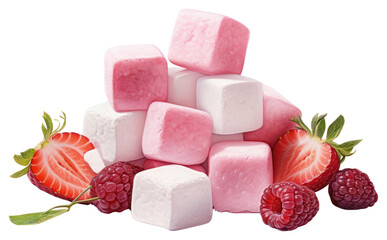 Canvas Print - PNG Marshmallows fruit confectionery raspberry.