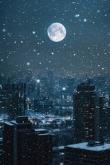 Wall Mural - city night view
