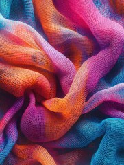 Poster - Multicolored Cloth Close Up