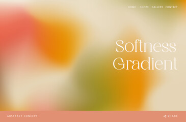 trendy gradient pastel autumn fluid wave background landing page, colorful abstract liquid. red, ora