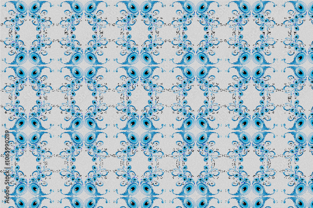 Evil Eye Bead A modern background pattern created for textiles ...