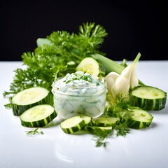 an elegant delicious homemade Food meal isolated on a White background