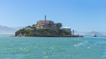 Wall Mural - Alcatraz Island Prison near San Francisco