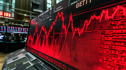 Leinwandbilder - Newspaper headline highlights significant stock market crash event