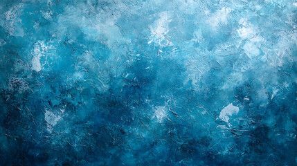 Leinwandbilder - grunge textured ice blue frozen rink winter background, top view