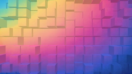 Cube grainy pastel color gradient background, vibrant poster noise extrude texture banner, cover header backdrop design