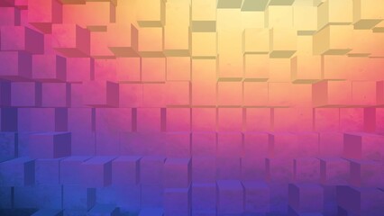 Cube grainy pastel color gradient background, vibrant poster noise extrude texture banner, cover header backdrop design