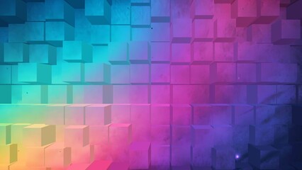 Cube Extrude pastel grainy gradient abstract background, noise texture effect, banner poster header design