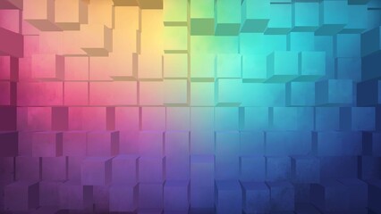 Cube Extrude pastel grainy gradient abstract background, noise texture effect, banner poster header design