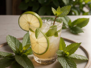 The Essence of Summer Captured in a Highball Mojito Brimming with Fresh Mint