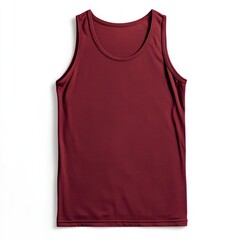 realistic high quality Maroon tank top mockup isolated 