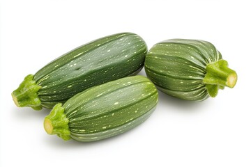 zucchini isolated on white