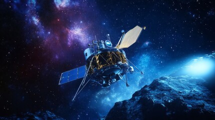 Wall Mural - space probe with space for text