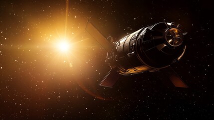 Wall Mural - space probe with space for text
