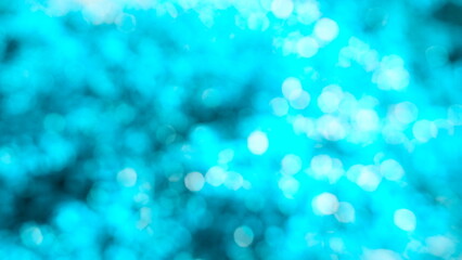Wall Mural - Soft focus Blue Abstract bokeh background Glittering aesthetic textured pattern