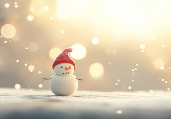 snowman in the snow