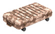© Starkreal - Explore the versatility of a stylish camo rolling suitcase for your travel adventures transparent background