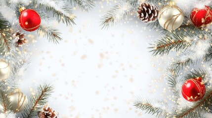Wall Mural - winter christmas background